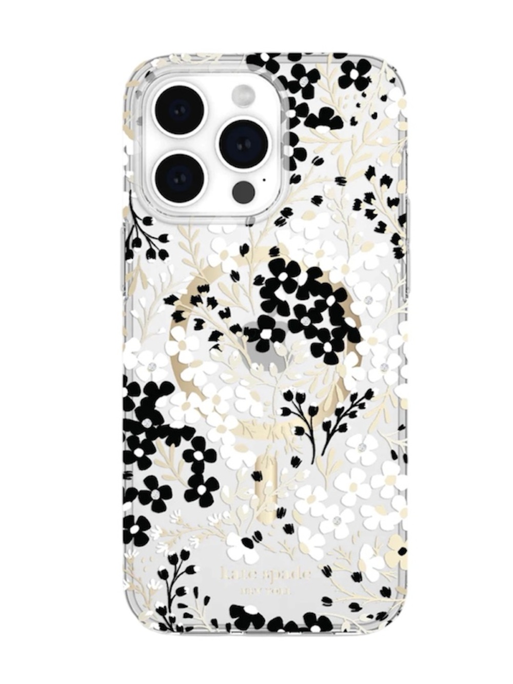 kate spade x case mate Multi Floral Black and White MagSafe iPhone 15 Pro Max